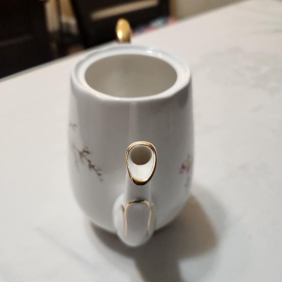 Vintage Windsor bone china Pink Freesia and Willow tea/ coffee pot - Picture 5 of 10